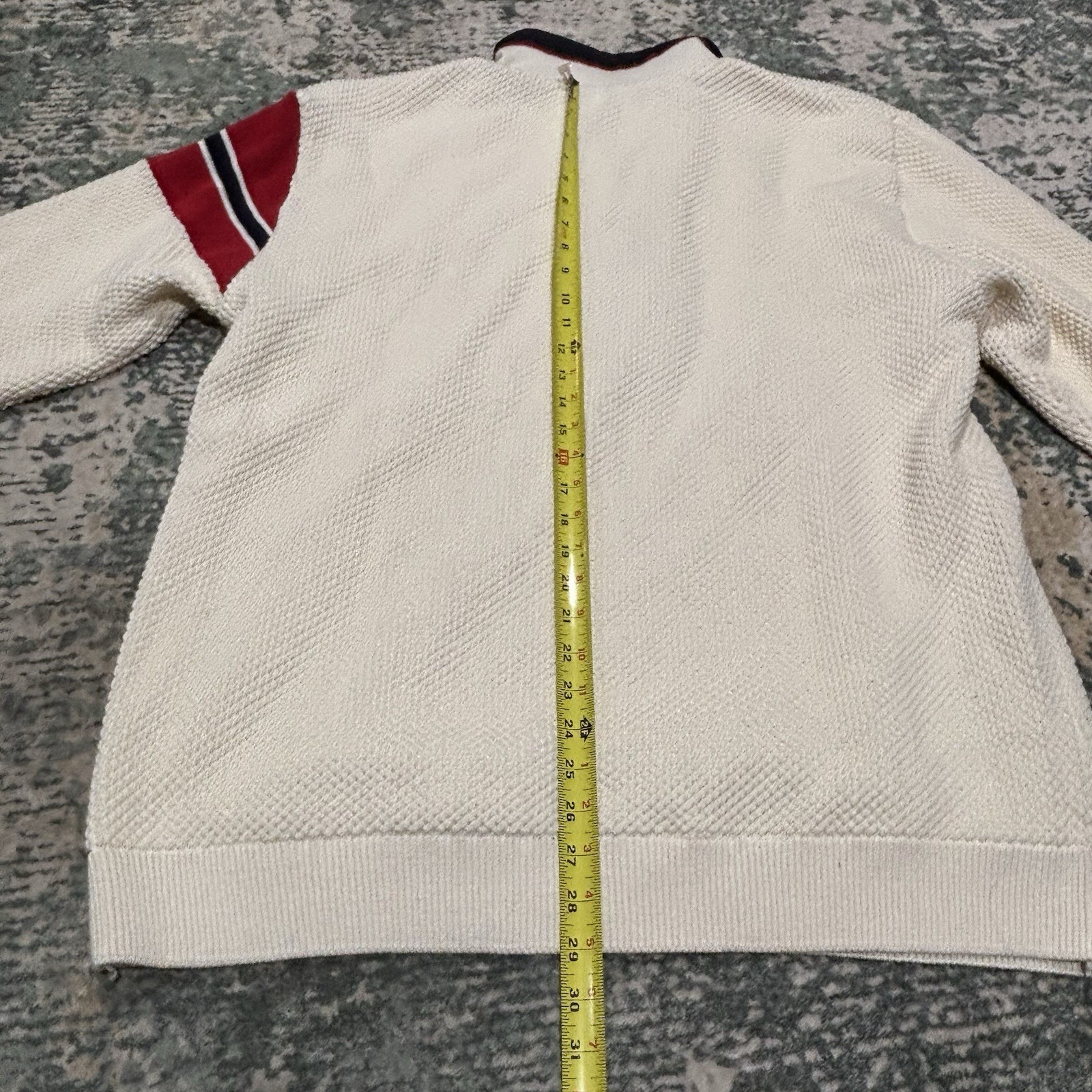Holebrook "Norwegian Flag" Sweater 2xl Off White Textured Knit Sweater Euc — image 8 of 8